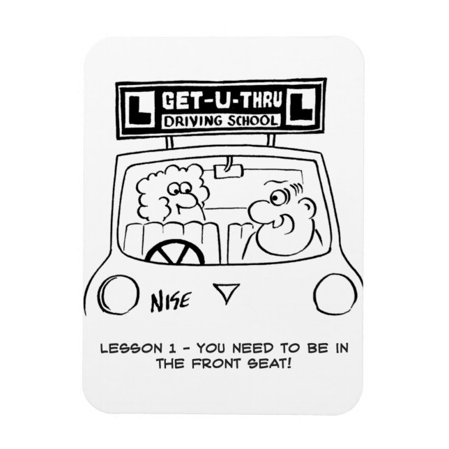 Driving Lesson - Pupil in the wrong seat Magnet (Vertical)