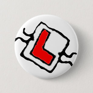Driving Licence 2 Inch Round Button