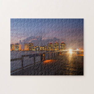 Driving On Navarre Beach Pier Jigsaw Puzzle