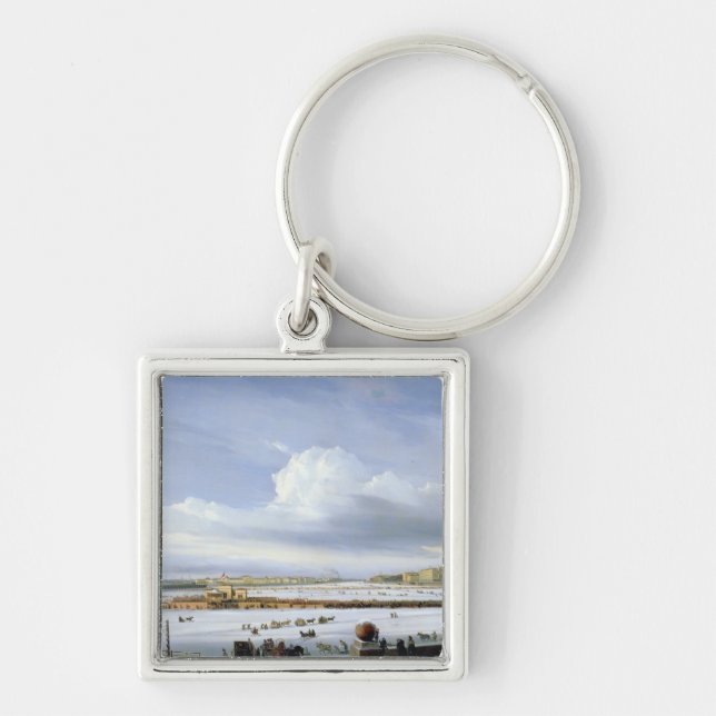 Driving on the Neva, 1854 Keychain (Front)