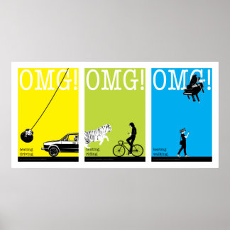 driving. riding. walking. poster
