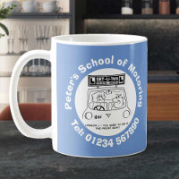 Driving School Cartoon. Driving Instructor