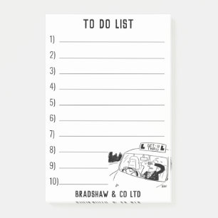Driving School Driving Instructor to Personalise Post-it Notes