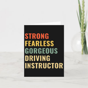 Driving School Teacher Driving Instructor  Card