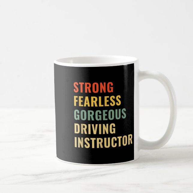 Driving School Teacher Driving Instructor  Coffee Mug (Right)