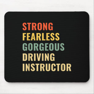 Driving School Teacher Driving Instructor Mouse Pad