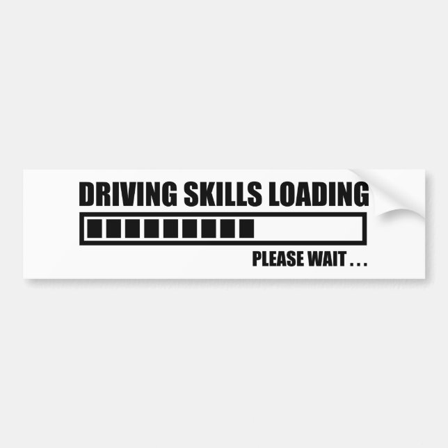 Driving Skills Loading Bumper Sticker (Front)
