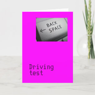Driving test card