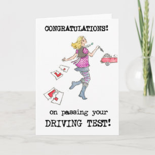 Driving Test Congratulations Card