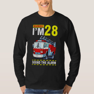 Driving The Fire Truck Warning I'm 28 Years Sound  T-Shirt