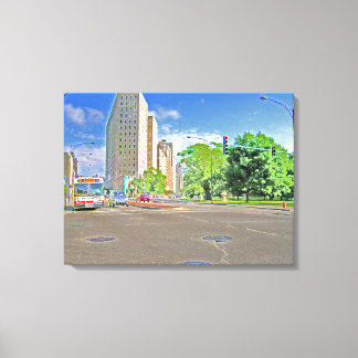 Driving Through Lincoln Avenue Canvas Print