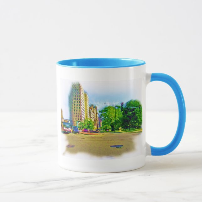 Driving Through Lincoln Avenue Mug (Right)