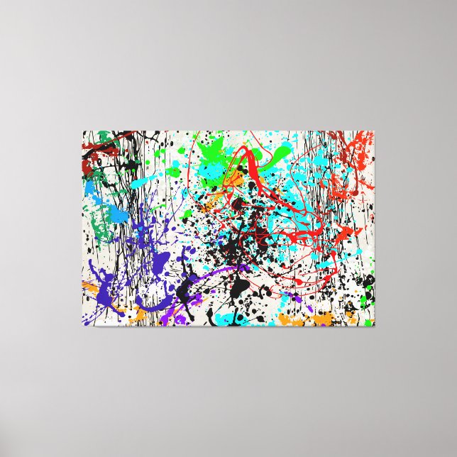 DRIZZLE SPLATTER Canvas Print (Front)