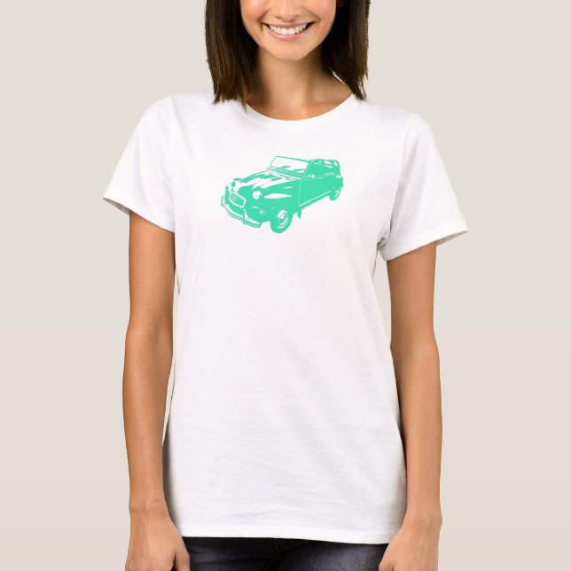 Drk Turquoise 2CV T-Shirt (Front)