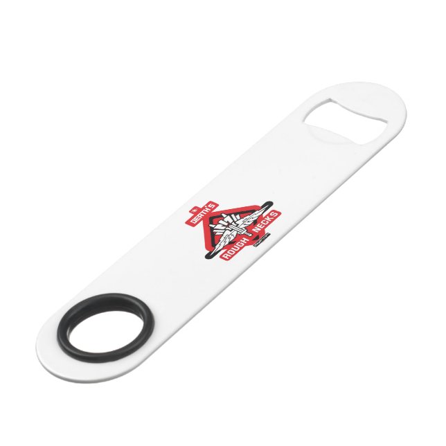 DRN Logo Bottle Opener Bar Key (Front Angled)