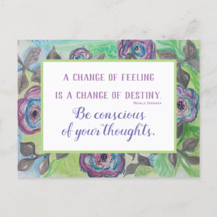 Cartes Postales Pensee Positive Originales Zazzle Ca