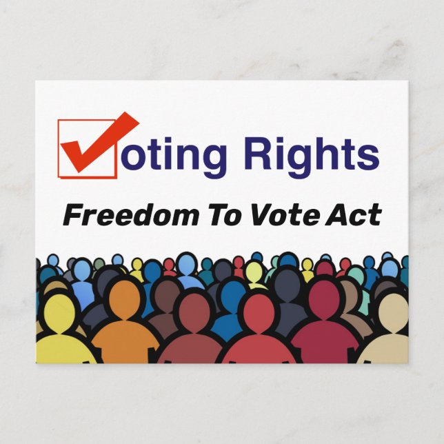 Droit de vote Loi sur la liberté de vote Carte pos (Devant)