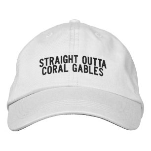 Droit devant Coral Gables Floride Casquette