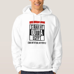 Droit devant le Sweat - shirt à capuche égyptien