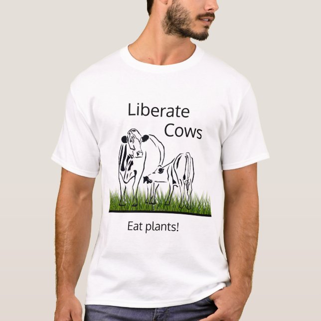 Droits des animaux (pour les vaches) T-shirt homme (Devant)