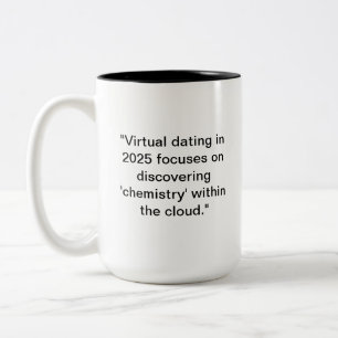 Drôle 2025 Dating Mug Humour de chimie nuageuse