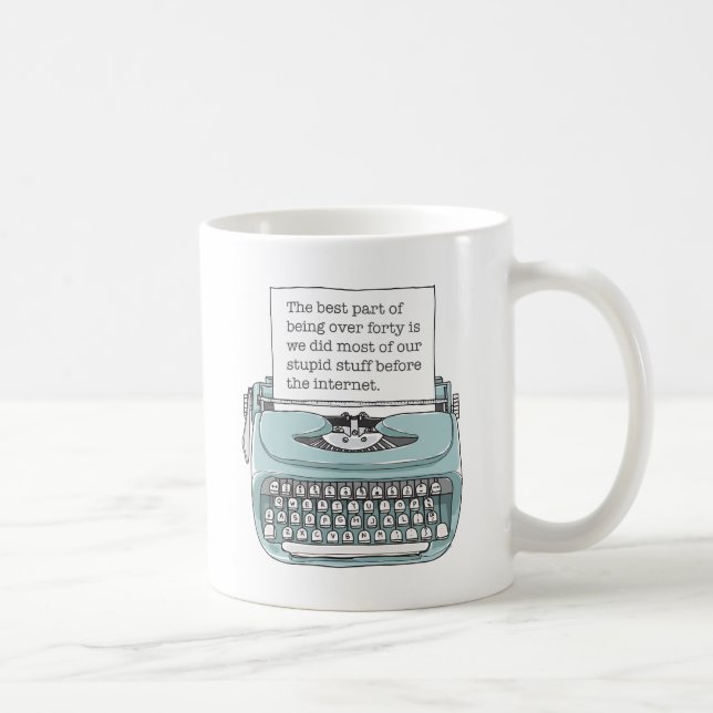 Drôle 40e anniversaire Gift Coffee Mug (Droite)