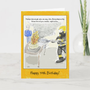 Drôle 70ème Anniversaire Carte Pour Hommes : Bougi
