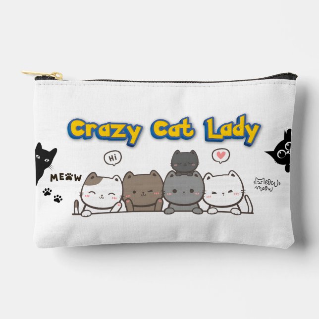Drôle Amoureux des chats Sac cadeau pour femmes (Recto)