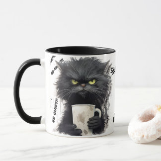 drôle Angry Cat Coffee Mug