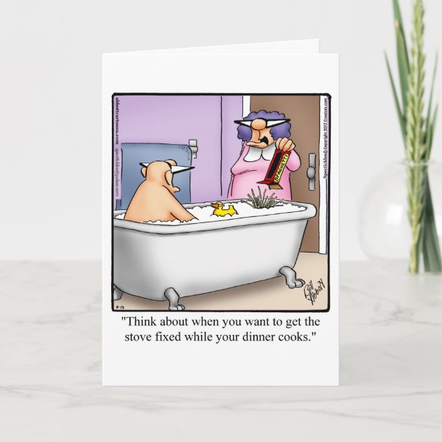 Drôle Anniversaire Carte Pour Elle (Devant)