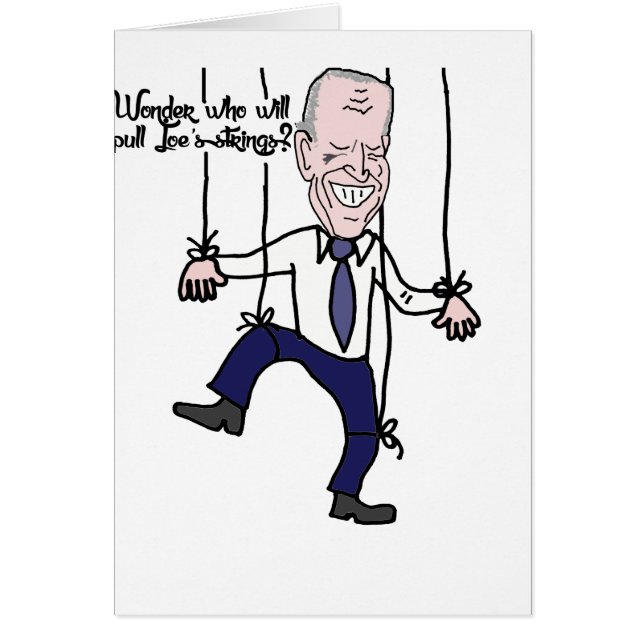 Drôle Anti Joe Biden Marionnette Caricature politi (Devant)
