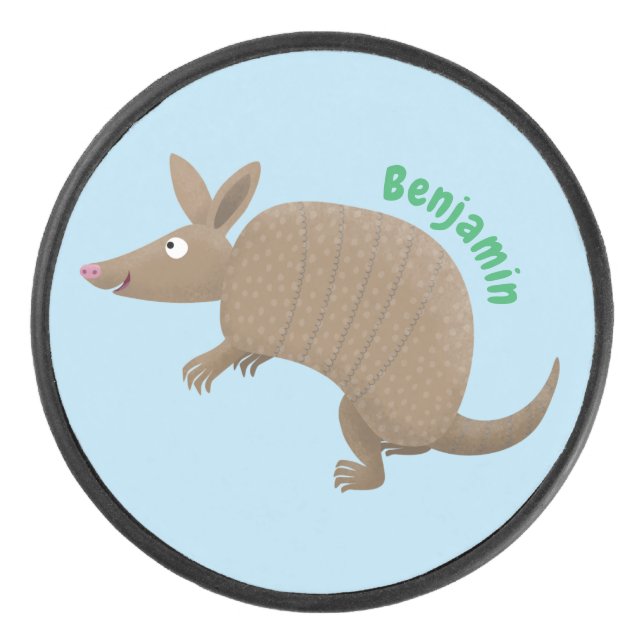 Drôle armadillo joyeux dessin animé (Devant)