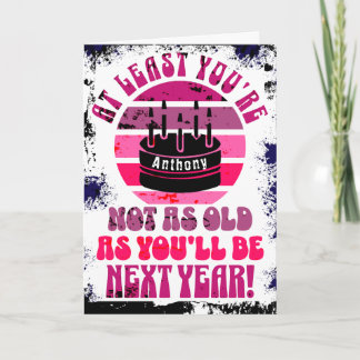 Drôle, au moins tu n'es pas.. Carte de vœux pliées