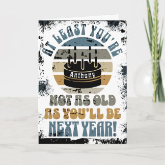 Drôle, au moins tu n'es pas.. Carte de vœux pliées