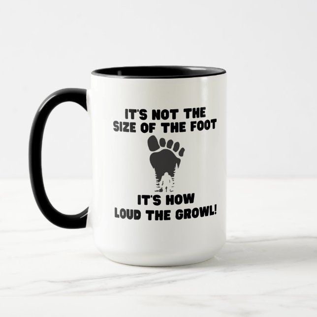 Drôle Bigfoot café Mug pour Sasquatch Believer (Gauche)
