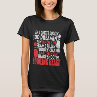 Drôle Bowling Shirts Cadeaux Bowling Beast Tshirt