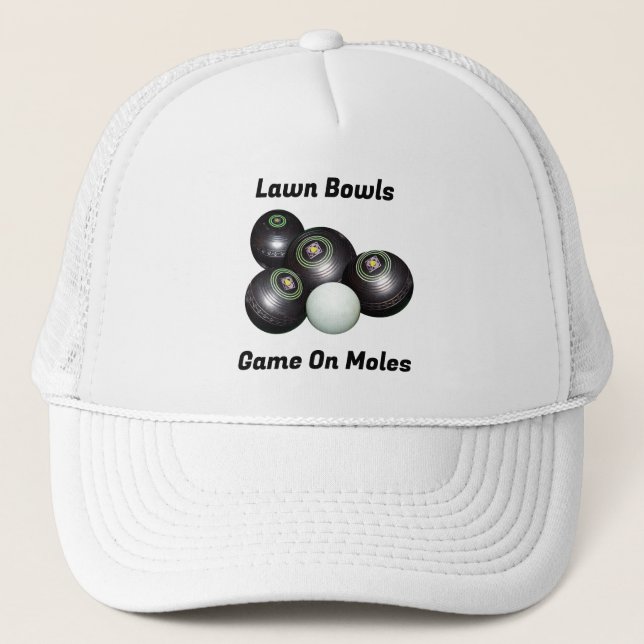 Drôle Bowls De Pelouse Jeu Sur M...., Casquette de (Devant)