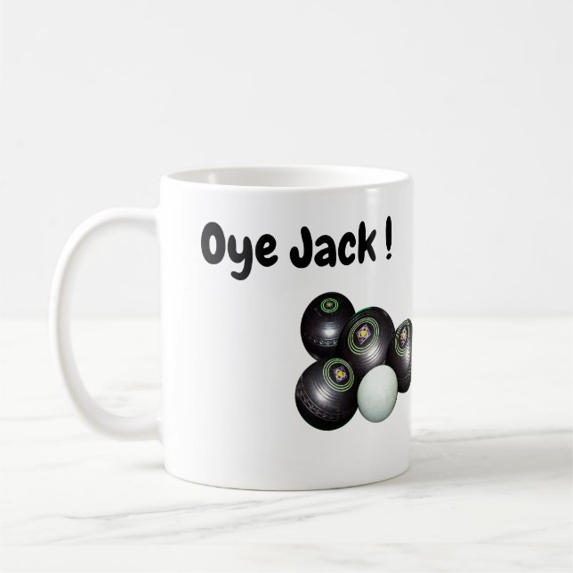 Drôle Bowls De Pelouse Manquants, Mug De Café (Gauche)