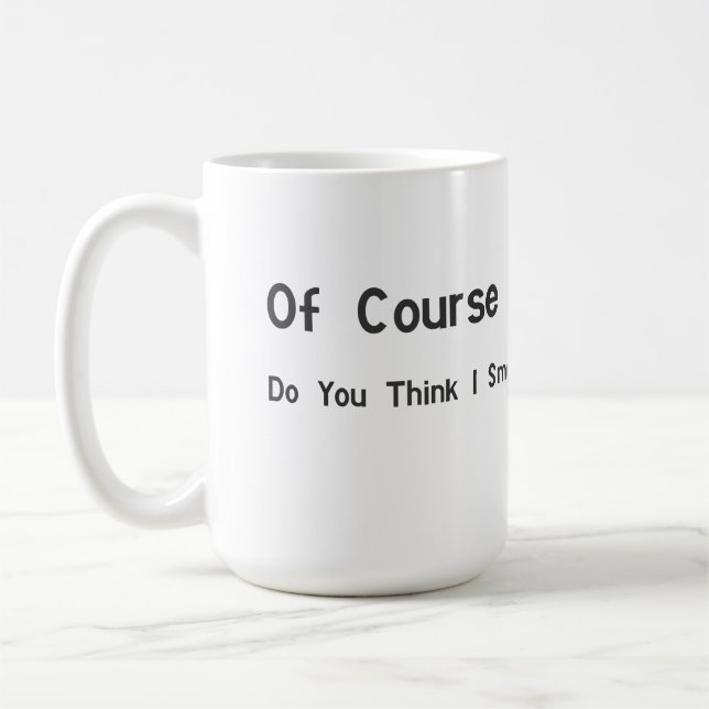 Drôle cadeau de bureau - Mug de café - juste farci (Gauche)