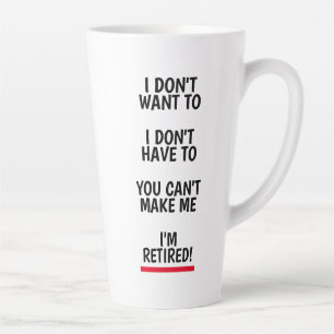 Drôle cadeau de retraite grande tasse de café en l