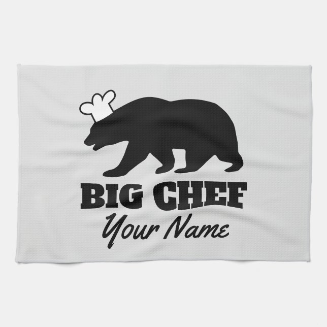 Drôle cadeau de serviette de cuisine pour le chef  (Horizontal)