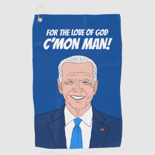 Drôle cadeau de serviette de golf avec dessin anim