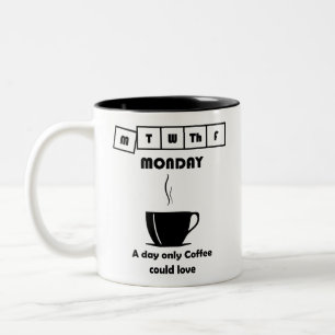 Drôle café lundi mème Mug