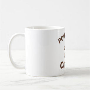 Drôle café Mug - Conception "Powered by Coffee"