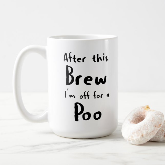 Drôle café Mug pour Morning Laughn (Avec donut)