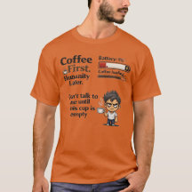 Drôle Café Première Batterie 1% T-Shirt | Ne Parle