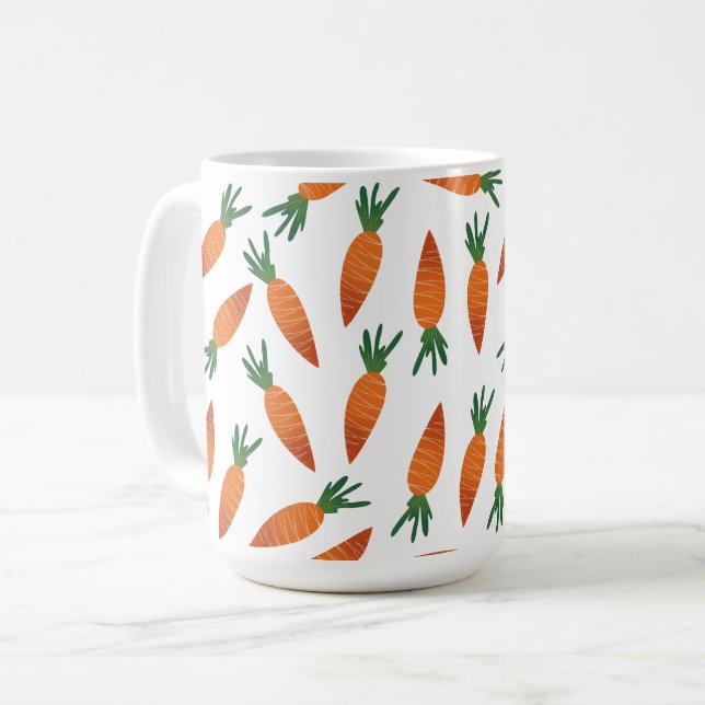 Drôle Carottes Café Mug (Devant gauche)
