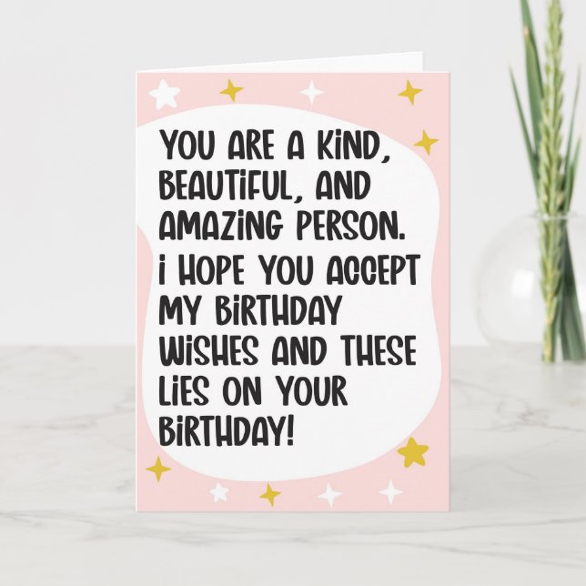 Drôle Carte Anniversaire Pour Ami (Devant)