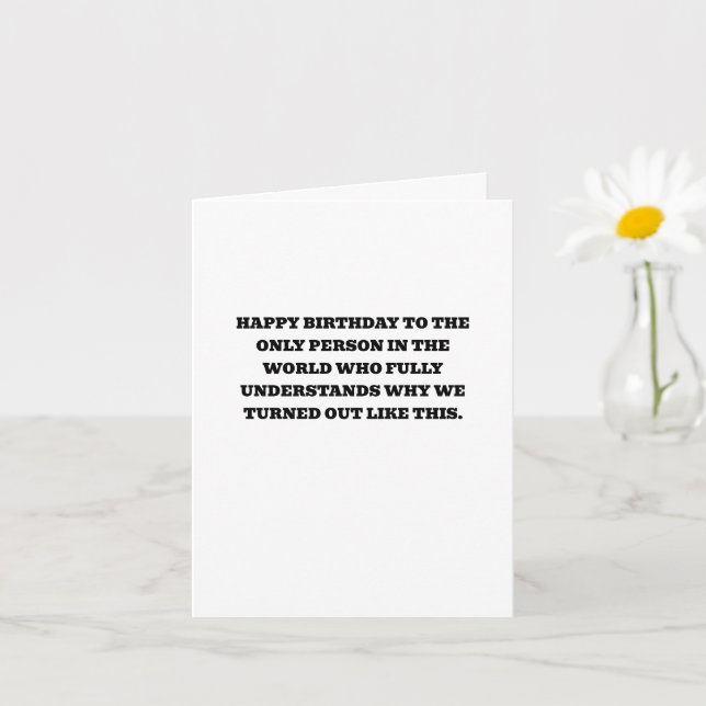 Drôle Carte Anniversaire Pour Soeur Meilleur Ami (Petite plante)