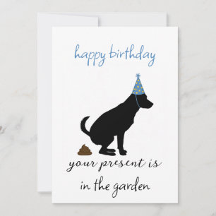 Drôle carte d'anniversaire du chien, chien papa an